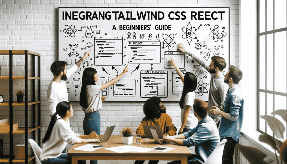 Tailwind CSS and React logos